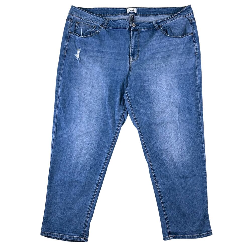 Rebel Wilson X Angels Plus 24W Jeans Stretch‎ RYOT Tomboy Women’s Distressed